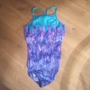 BEACH Native Blue and Purple Tie-Dye ONE PIECE SUIT